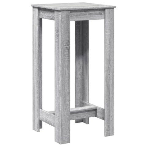 vidaXL Bartisch, Stehtisch für Küche Wohnzimmer Esszimmer, Tresentisch Küchentisch Rechteckig, Loungetisch Bistrotisch, Grau Sonoma Holzwerkstoff