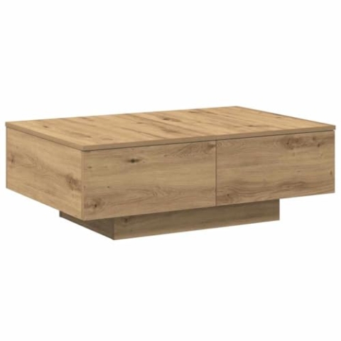 vidaXL Couchtisch, Beistelltisch mit Stauraum, Kaffeetisch Sofatisch für Wohnzimmer, Wohnzimmertisch, Modern, Artisan-Eiche Holzwerkstoff