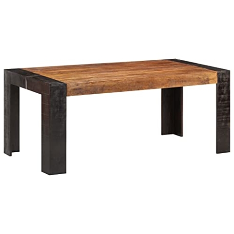 vidaXL Mangoholz Massiv Esstisch Industriestil Vintage Küchentisch Esszimmertisch Speisetisch Tisch Holztisch Esszimmer Küche 180x90x76cm