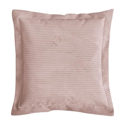 mokebo Sofakissen aus Cord 'Das Wölkchen', gemütliches & anschmiegsames Couchkissen oder Flatterkissen, auch als Dekokissen, Zierkissen oder Rückenkissen in Rosa, 70x70x8 (B/H/T in cm)