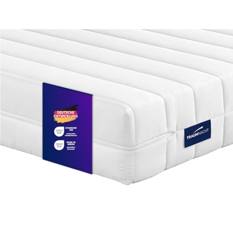 Traumnacht Easy Comfort Rollmatratze Öko-Tex zertifiziert, Härtegrad 3 (mittelfest), 90 x 200 cm, Höhe 13 cm, produziert nach deutschem Qualitätsstandard