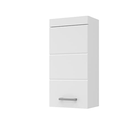 Vicco Badschrank Luna, Badezimmermöbel, Weiß, 37 x 77 cm