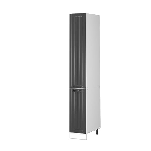 Vicco Apothekerschrank Fame-Line, Medizinschrank für die Küche, Anthrazit Landhaus/Weiß, 30 cm