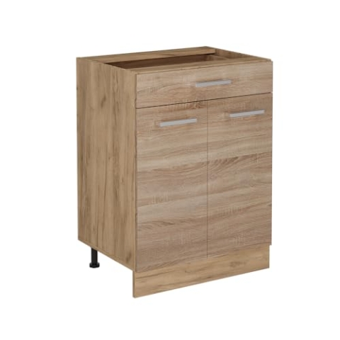 Vicco Küchenunterschrank R-Line, Sonoma, 60 cm mit Schublade, ohne Arbeitsplatte