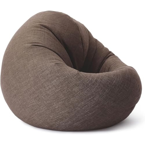 Lumaland Sitzsack Drops: runder Sitzsack (300 L) mit 2-in-1-Funktion für bequemes Sitzen & Liegen | Der Doppelagent für Relax-Momente in- & Outdoor I Mit anpassungsfähiger EPS-Füllung | Ø 120 x 75 cm