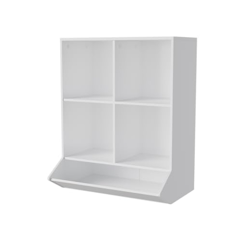 Vicco Kinderregal Conny, Spielzeugregal für Faltboxen, Weiß, 65.5 x 82.5 cm