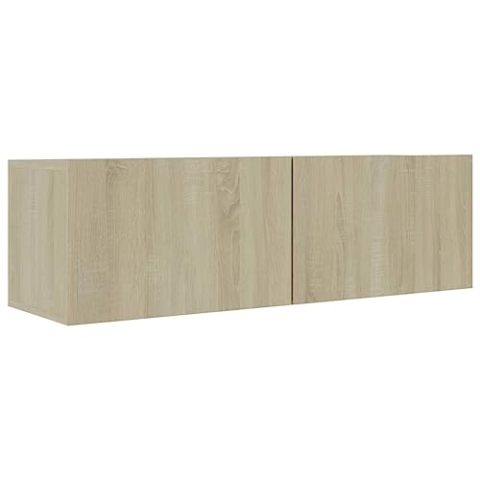 vidaXL TV-Schrank Spanplatte Eiche Sonoma 100 x 30 x 30 cm