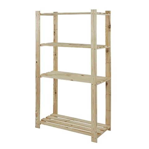 MODO24 Holzregal Keller- Lager- Bücher- Küchenregal Ständer Serie B 17-24 (B-23)