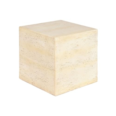 Home ESPRIT Beistelltisch, Beige, Magnesium, 40 x 40 x 40 cm