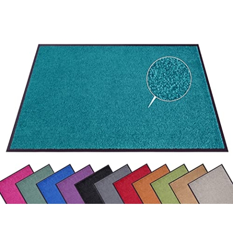 Hanse Home Fußmatte (S-XXL) 120x180cm – 12 Farben – Fussmatte Outdoor Schmutzfangmatte Türmatte Waschbar & Wetterfest rutschfest für Eingangsbereich & Außenbereich – Petrol
