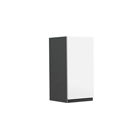 Vicco Hängeschrank R-Line, hängender Küchenschrank, Weiß/Anthrazit, 30 cm J-Shape