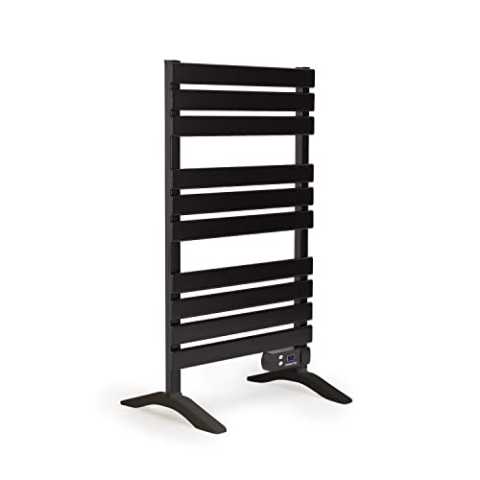 CREATE / WARM Towel 500W / Elektrischer Badheizkörper Schwarz mit Standfüßen / 103x55x5cm / Thermostat, geringer Verbrauch