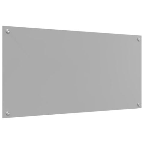 vidaXL Moderne hellgraue Küchenrückwand Hitzebeständiges Einscheibensicherheitsglas | Stylish rechteckiges Design Einfache Installation Perfekt für Küchen Dekoration Langlebige Accessoires