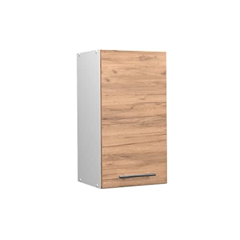 Vicco Hängeschrank Fame-Line, hängender Küchenschrank, Goldkraft Eiche/Weiß, 40 cm