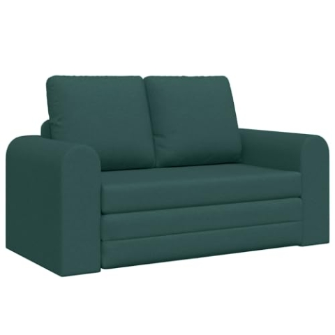 vidaXL Floor Sofa Bed 2-in-1 Dunkelgrün 148x71x83 cm Stoff
