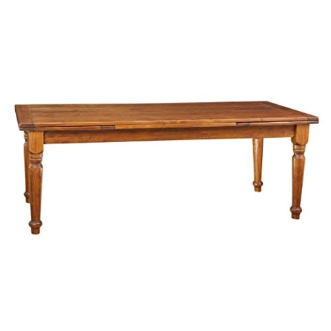 Biscottini Esstisch ausziehbar 220x100 cm | Küchentisch im Landhausstil | Lounge Tisch