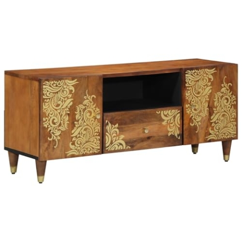 vidaXL TV-Schrank 105x33x46 cm Massivholz Mango