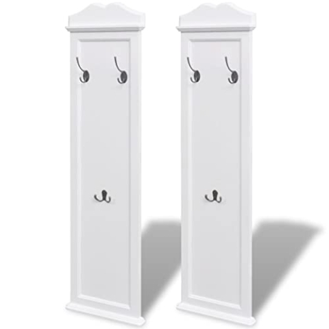 vidaXL 2X Garderobe Landhaus Wandgarderobe Garderobenpaneel Flurgarderobe