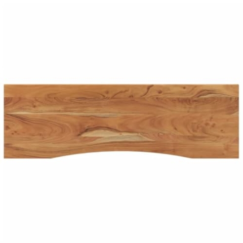 vidaXL Schreibtischplatte, Tischplatte Arbeitsplatte Rechteckig, Platte für Schreibtisch Esstisch, Holzplatte Bürotischplatte, 140x50x2,5cm Massivholz Akazie