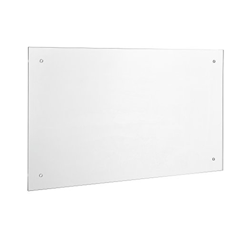Neuhaus Glas Küchenrückwand/Spritzschutz (70x50cm) - Klarglas - Fliesenspiegel inkl. Befestigungsmaterial
