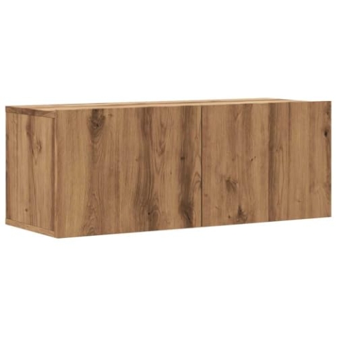 vidaXL TV-Wandschrank Artisan-Eiche 80x30x30 cm Holzwerkstoff, HiFi-Schrank, TV-Konsole, TV-Möbel, Medienschrank, Stereoschrank, Schlafzimmerschrank