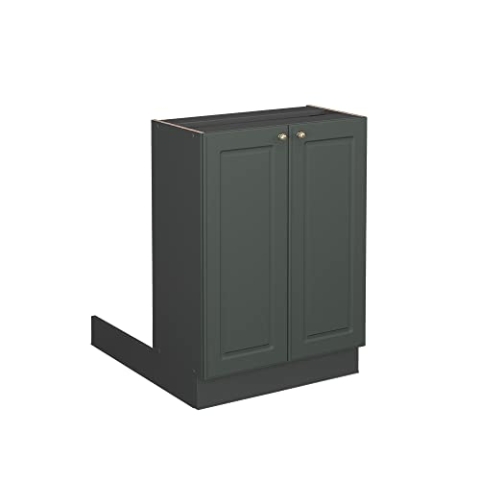 Vicco Kücheninsel Fame-Line, Grün-Gold Landhaus/Anthrazit, 60 cm ohne Arbeitsplatte