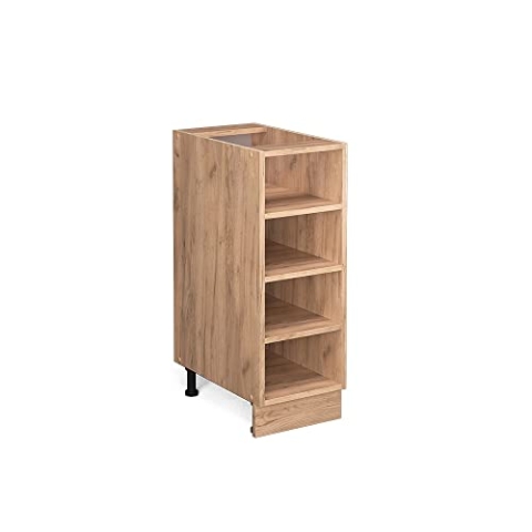 Vicco Küchenregal Fame-Line, Goldkraft Eiche/Goldkraft Eiche, 30 cm ohne Arbeitsplatte