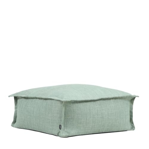 Icon Vita Hocker, Salbeigrün, Wasserabweisender Stoff, Outdoor Sitzsack, Sitzpuff Hocker mit Füllung, Riesen Fußhocker für das Wohnzimmer, Garten, Terrasse