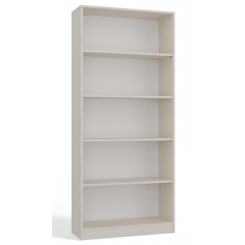 CDF Office Bücherregal R80 | Farbe: Kaschmir (beige) | Für Wohnzimmer, Büro, Arbeitszimmer | Modern | Regal für Bücher und Spielzeug | Ideal für Kinderzimmer, Teenager, Jugendzimmer