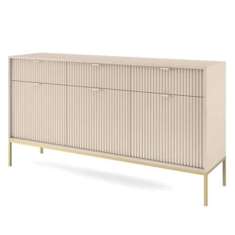 Selsey VELLORE - Dreitürige Kommode (Beige)