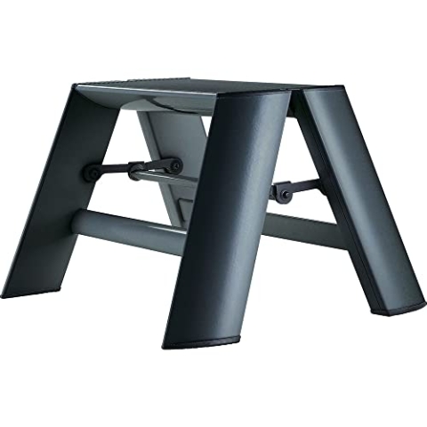 Hasegawa Ladders Ml1.0-1BK Trittleiter, Schwarz