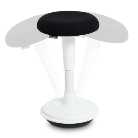 Wobblez ergonomischer Bürostuhl | Rückenschonender Wackelhocker Höhenverstellbar von 43-63 cm für einen normalen Schreibtisch | bürohocker ergonomisch testsieger | ergonomischer bürostuhl