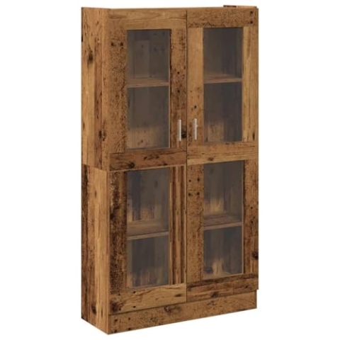 vidaXL Highboard Altholz-Optik 82,5x30,5x150 cm Holzwerkstoff, Sideboard, Beistellschrank, Aufbewahrungsschrank, Schrank, Lagerschrank, Hochschrank