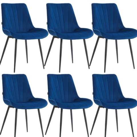 Colenis - Lesedi Esszimmerstuhl - 6er Set - Blau
