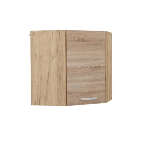 Vicco Eckhängeschrank R-Line, Küchen-Eckschrank, Sonoma, 57 cm