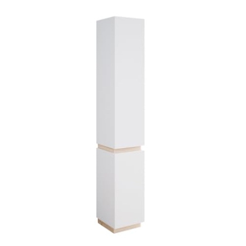Vicco Badschrank Gloria, Badezimmerhochschrank, Weiß/Sonoma, 33 x 197.5 cm mit 2 Türen