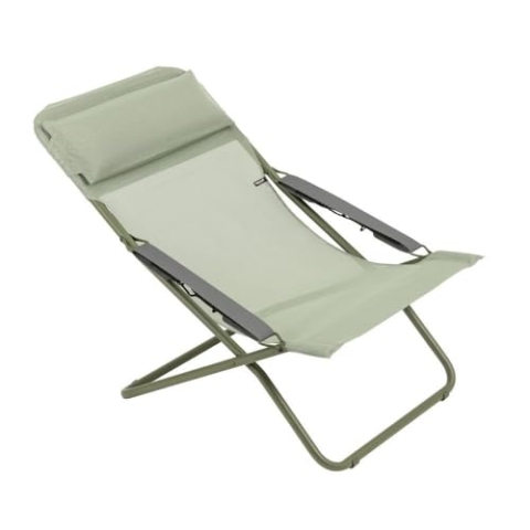 Lafuma Transabed Batyline® Iso Sonnenliege, klappbar, mehrere Positionen, grün (grüne Röhre)