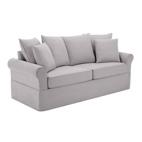 Oviala Sofa, rechts, 3-Sitzer, Polyester, Grün