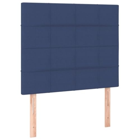 vidaXL 2X Kopfteil Polsterkopfteil Bettkopfteil für Bett Bettrahmen Betthaupt Bettgestell Schlafzimmer Bettzubehör Blau 100x5x78/88cm Stoff