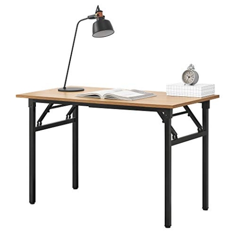 Neuhaus Klapptisch - 120 x 60 x 75-76,4cm Schreibtisch Bürotisch Computertisch Tisch Klappbar Buche/Schwarz