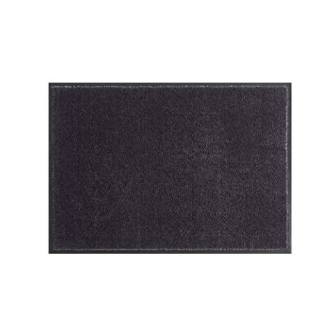 Hanse Home Waschbare Schmutzfangmatte Soft & Clean Schwarz, 100x180 cm