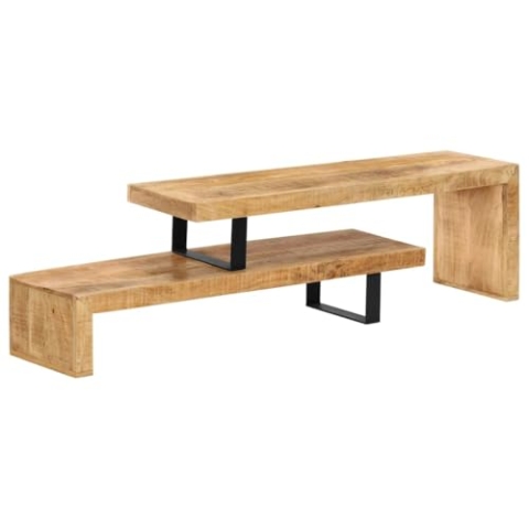 vidaXL Mangoholz Massiv TV Schrank Board Lowboard Fernsehtisch Fernsehschrank