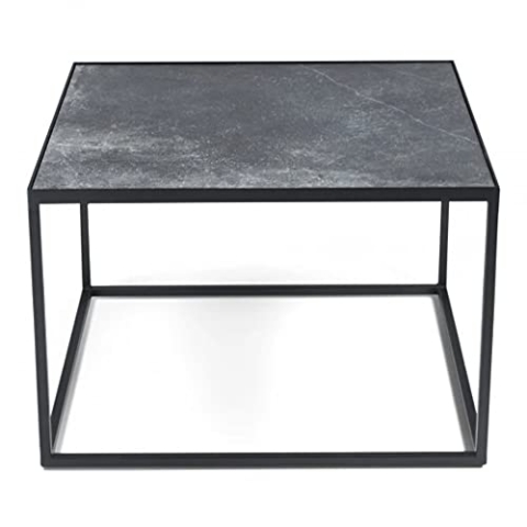 TIJL 60 x 60 Couchtisch - Schwarz/Schwarz