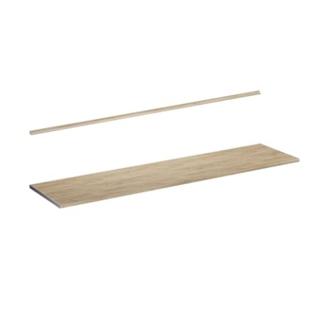 Vicco Küchenarbeitsplatte R-Line, Küchen Arbeitsplatten, Goldkraft Eiche, 240 cm