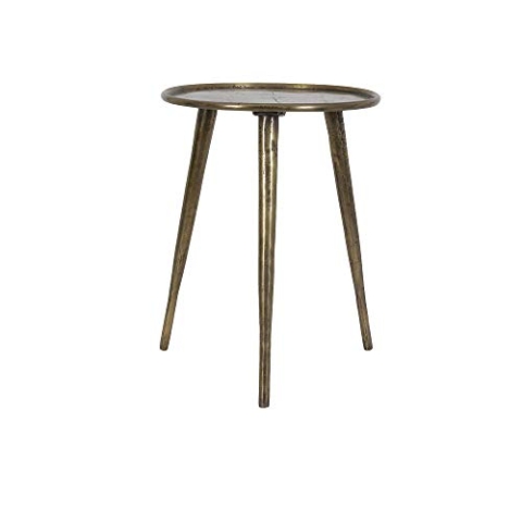 Light & Living Beistelltisch Babina - Antik Bronze - Ø36cm - Rund - Metall - Couchtisch - Sofatisch - Kleiner Tisch für Wohnzimmer & Schlafzimmer
