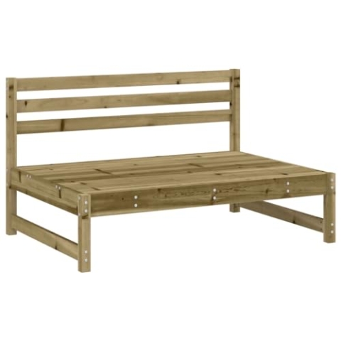 vidaXL Garten Ecksofa, Modular Gartenmöbel, Sofa Lounge Sessel für Garten Terrasse Balkon, Gartensofa Gartensessel, Imprägniertes Kiefernholz