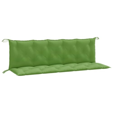 vidaXL Gartenbank-Auflagen 2 STK. Melange Grün 180x50x7 cm Stoff