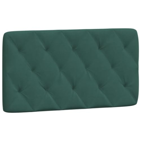 vidaXL Kissen für Kopfteil, Wandpolster Polsterpaneel Bettkopfteil, Rückenkissen Polsterkopfteil Wandkissen Schlafzimmer, Dunkelgrün 100cm Samt