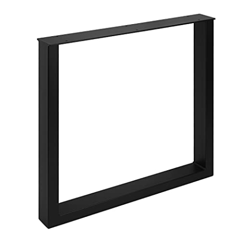 SOTECH Tischgestell TAB Stahl schwarz matt Profil 80 x 40 mm Höhe: 720 mm Tiefe 700 mm Tischkufen Industriedesign Tischuntergestell Tischkufe Kufengestell