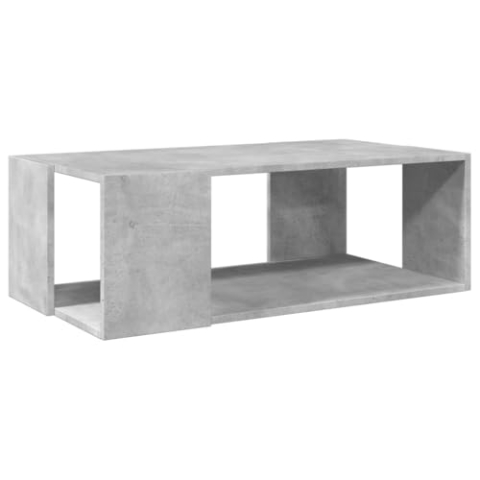vidaXL Couchtisch, Beistelltisch mit Stauraum, Kaffeetisch Sofatisch für Wohnzimmer, Teetisch Tisch Wohnzimmertisch, Betongrau Holzwerkstoff